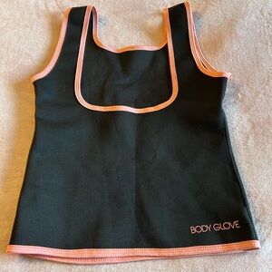 Body Glove black and peach neoprene pullover slimming vest size M
